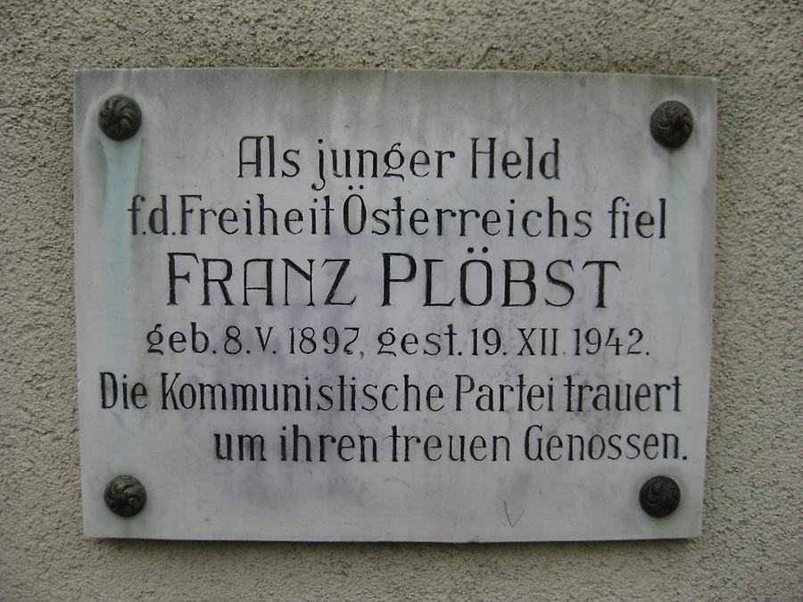 Franz Plöbst Gedenktafel