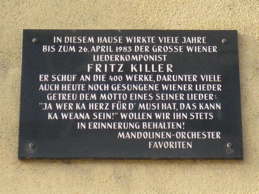Fritz Killer Gedenktafel