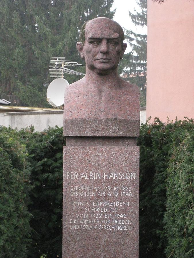 Per Albin Hansson Denkmal von Emil Näsvall 1955