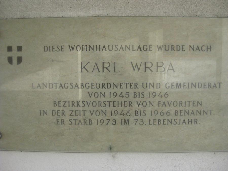 Karl Wrba Gedenktafel