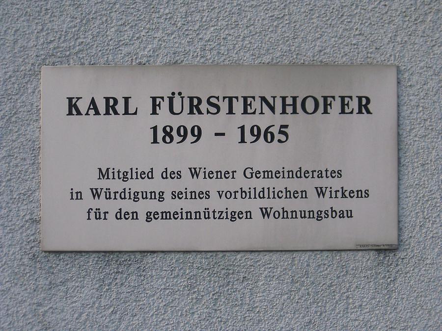 Karl Fürstenhofer Gedenktafel