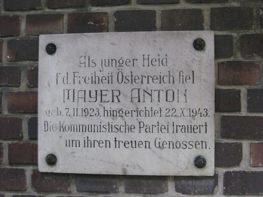 Anton Mayer Gedenktafel