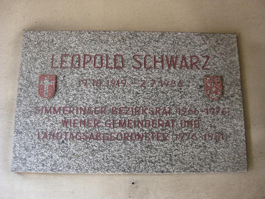 Leopold Schwarz Gedenktafel