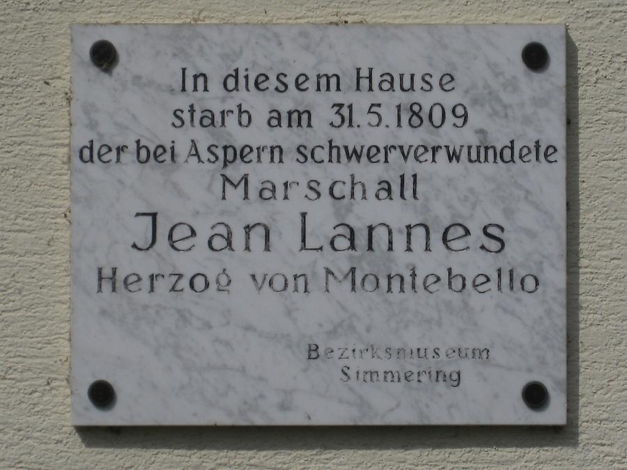 Jean Lannes Gedenktafel