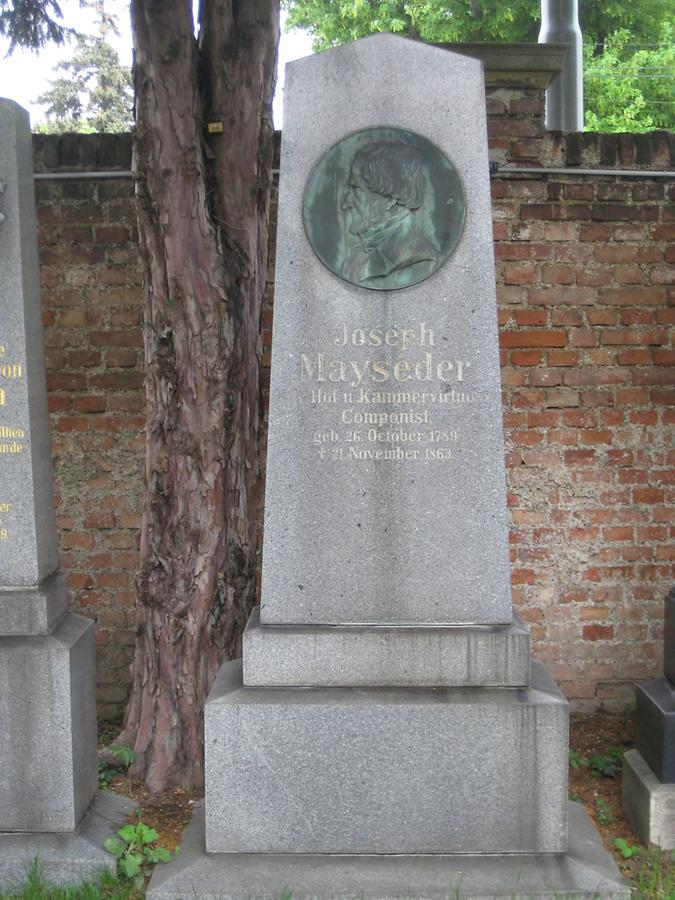 Grab von Josef Mayseder, Violinist, Komponist 1789-1863