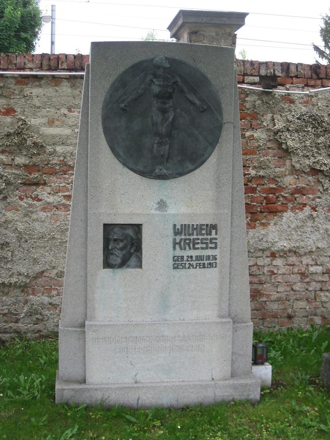 Grab von Wilhelm Kress, Flugpionier 1836-1913