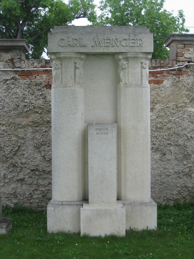 Grab von Carl Menger, Ökonom 1840-1921