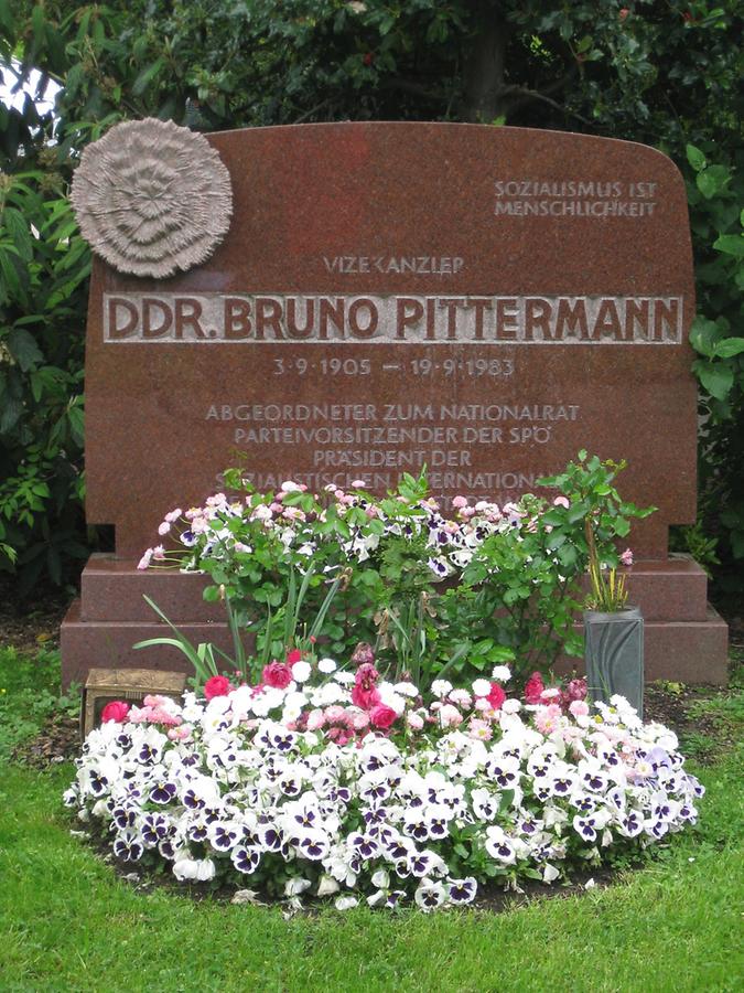 Grab von Bruno Pittermann, Vizekanzler 1905-1983