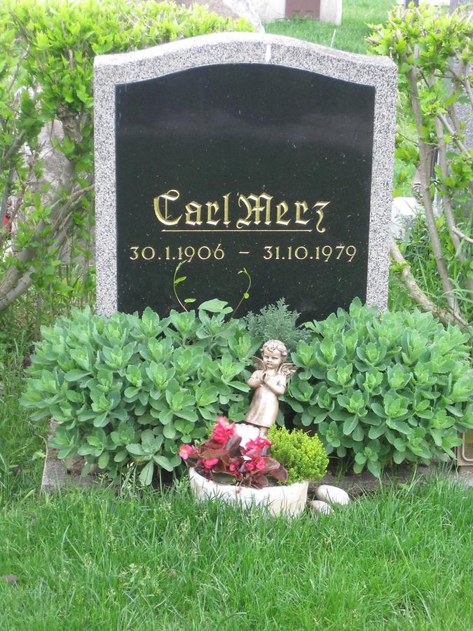 Grab von Carl Merz, Schauspieler, Kabarettist 1906-1979