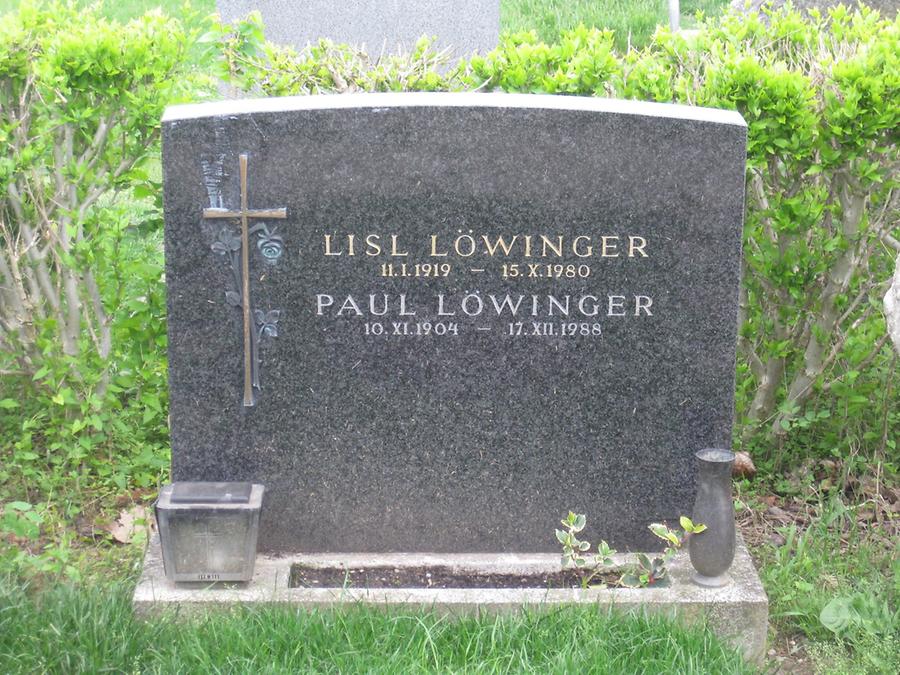 Grab von Lisl Löwinger und Paul Löwinger, Schauspieler 1919-1980 1904-1988