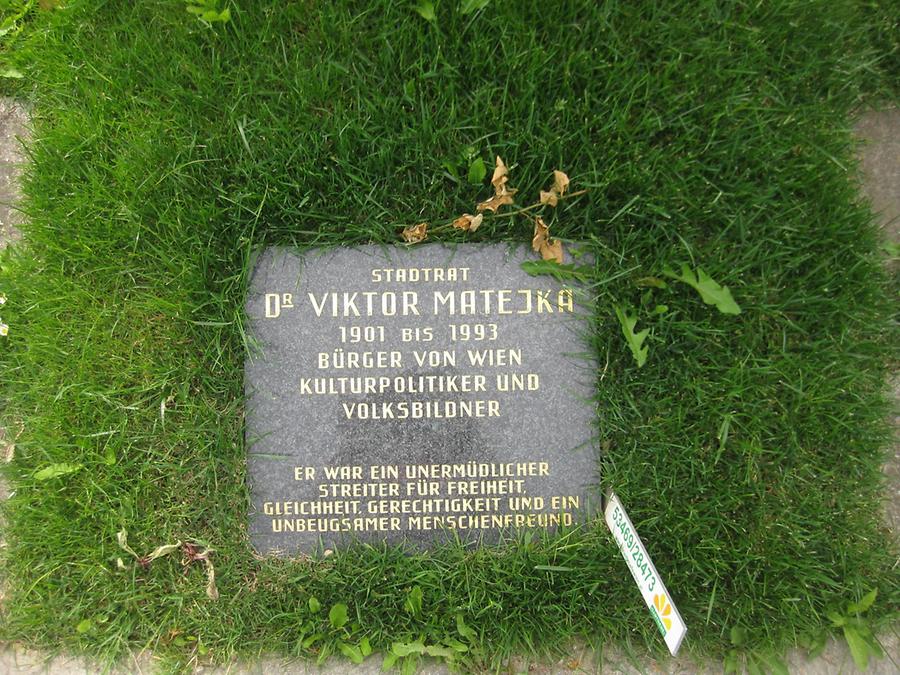 Grab von Viktor Matejka, Kulturpolitiker 1901-1993