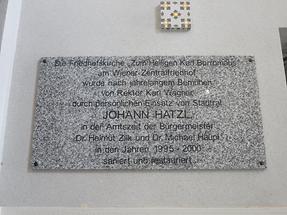 Johann Hatzl-Gedenktafel