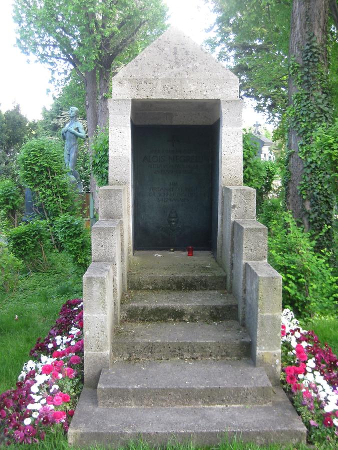 Grab von Alois Negrelli Ritter von Moldelbe, Eisenbahn-, Brücken- und Straßeningenieur 1799-1858