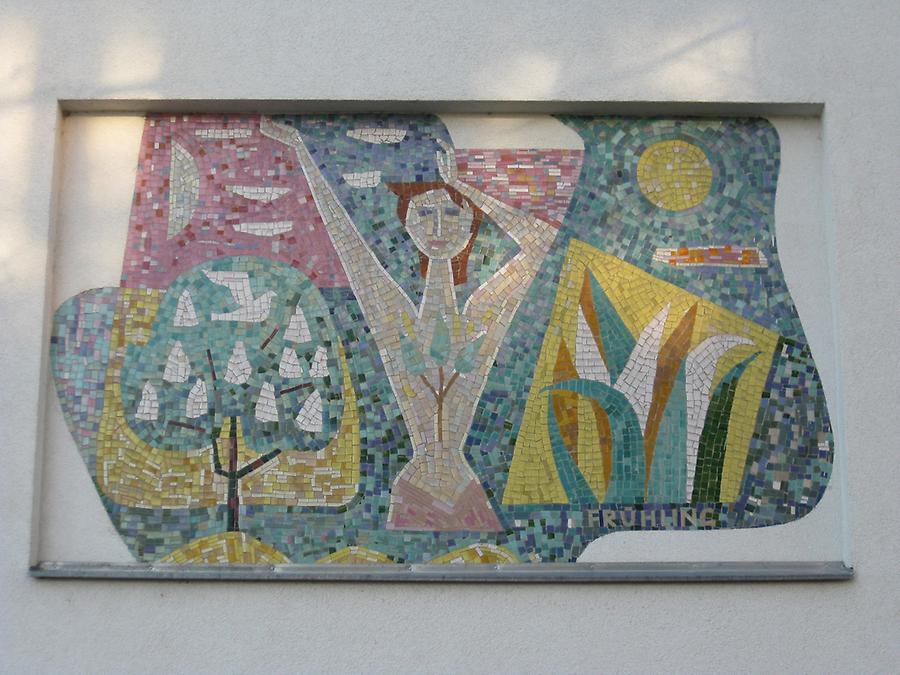 Mosaikbild 'Frühling' von Karl Hauk 1961