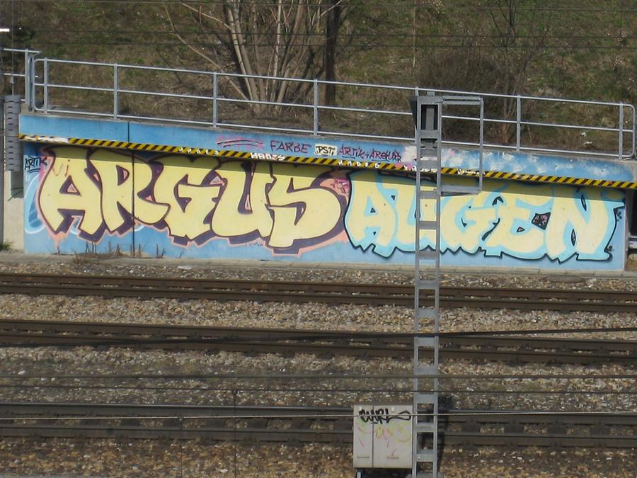 Graffito 'Argusaugen'