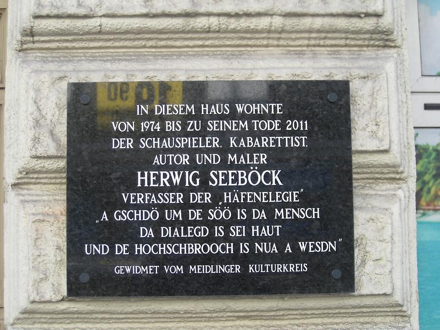 Herwig Seeböck Gedenktafel