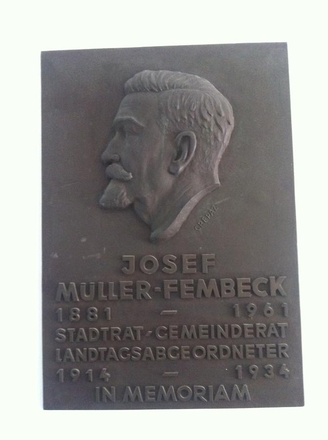 Josef Müller-Fembeck Gedenktafel