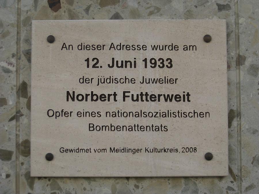 Norbert Futterweit Gedenktafel