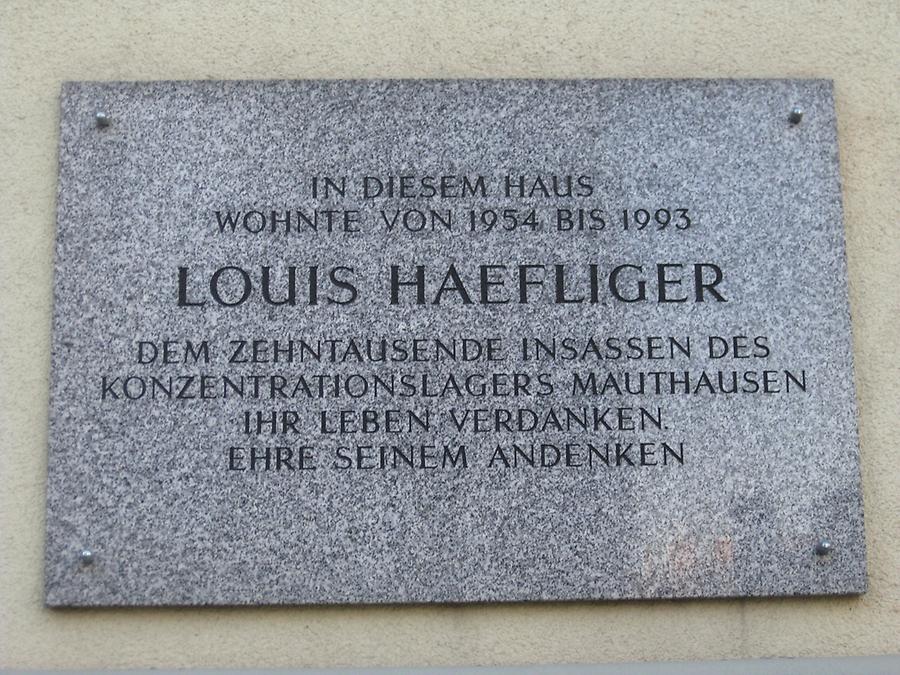 Louis Haeflinger Gedenktafel