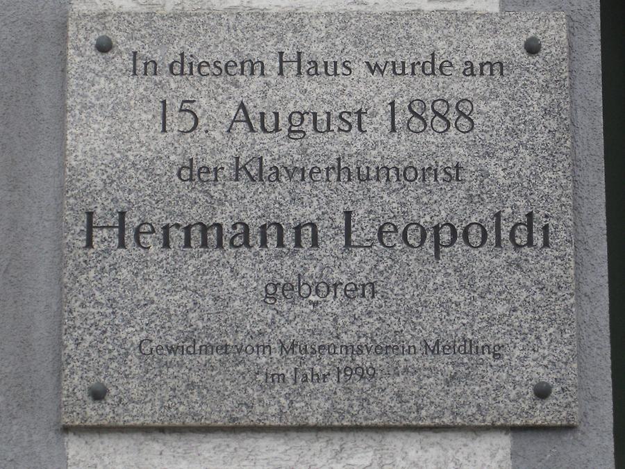 Hermann Leopoldi Gedenktafel