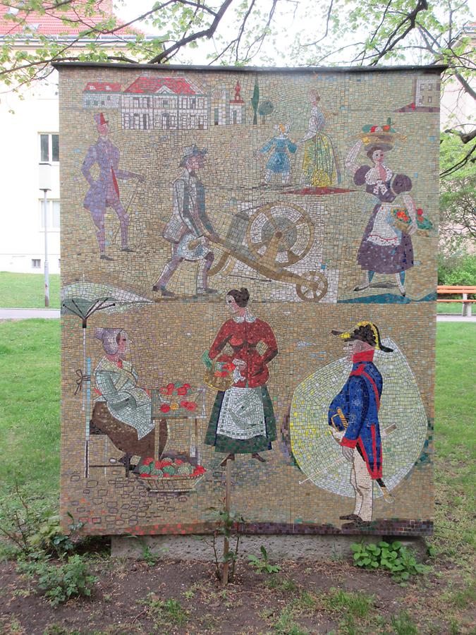 Mosaikwand Hietzing um 1840 von Ernst Paar 1962