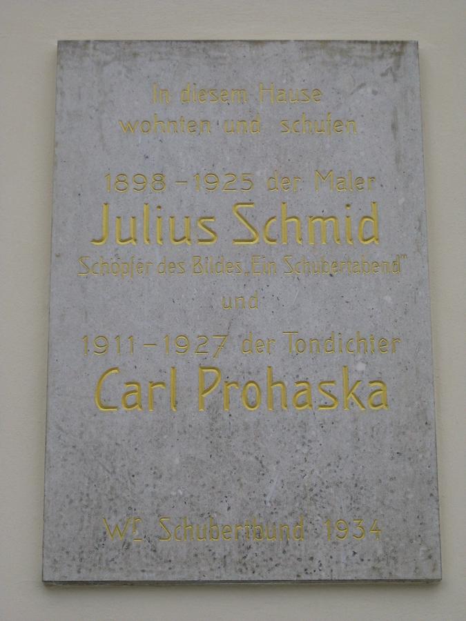 Julius Schmid- und Carl Prohaska Gedenktafel