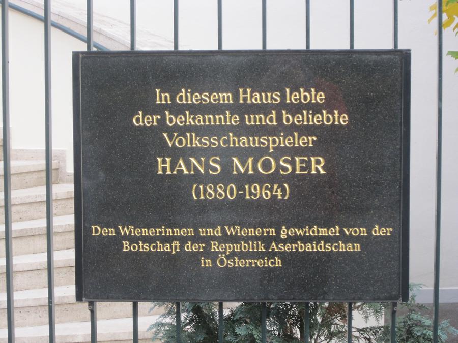 Hans Moser Gedenktafel