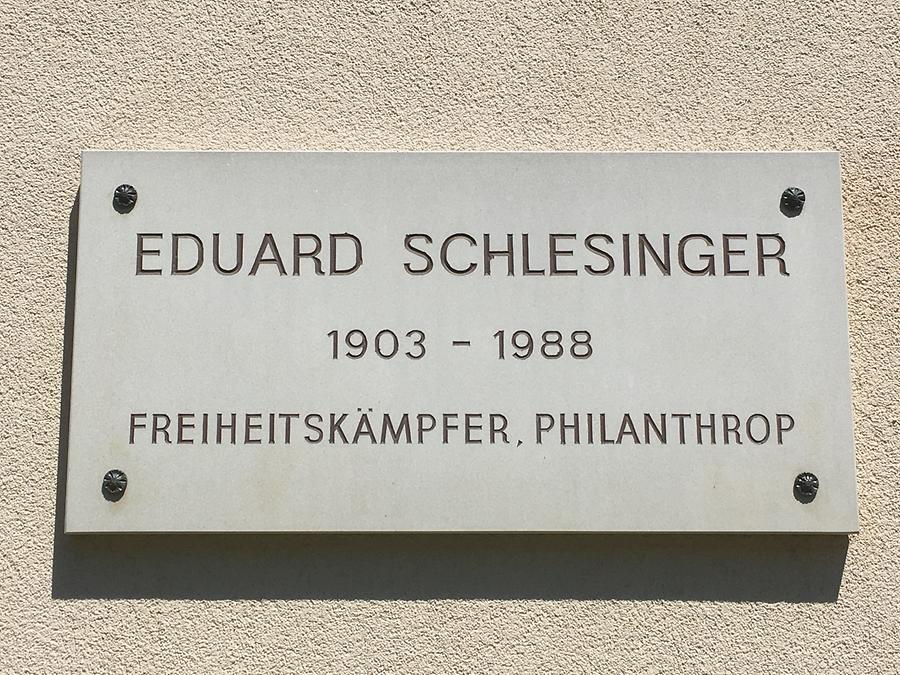 Eduard Schlesinger Gedenktafel