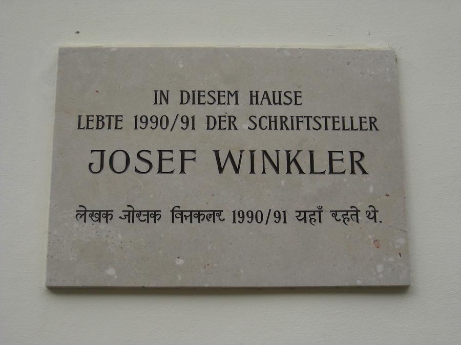 Josef Winkler Gedenktafel