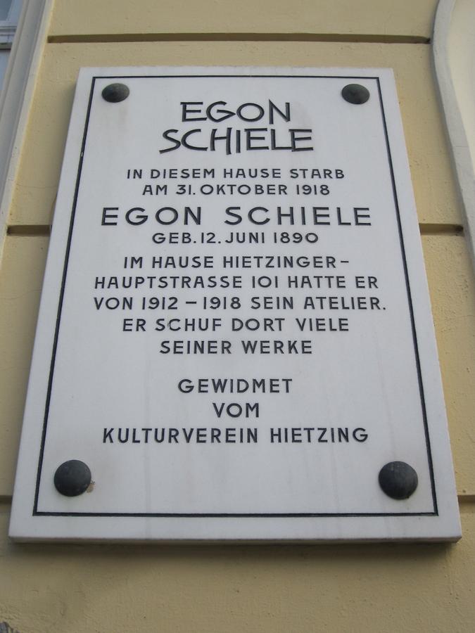 Egon Schiele Gedenktafel