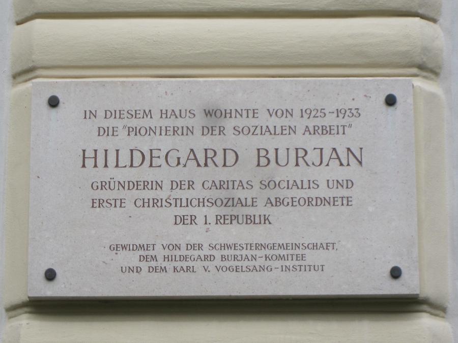 Hildegard Burjan Gedenktafel
