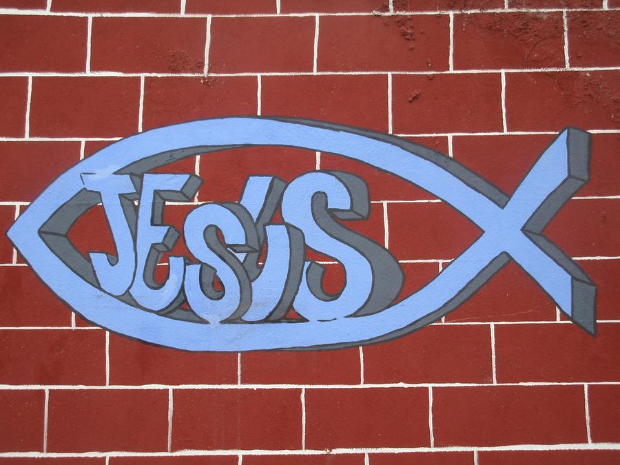 'Jesus'-Schriftzug
