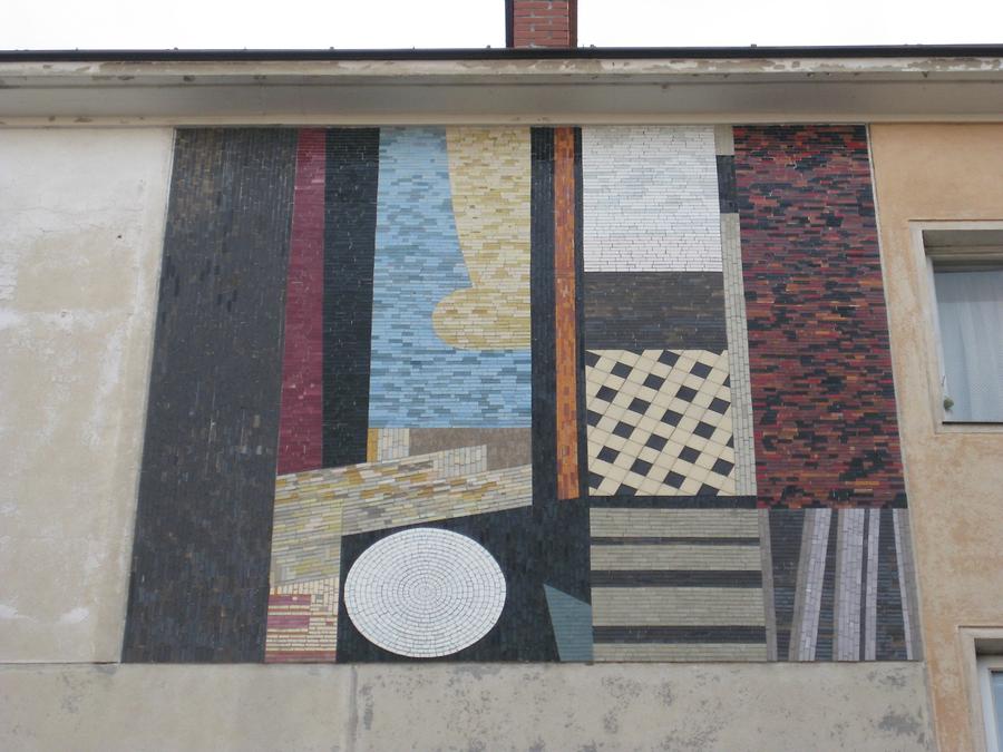 Mosaikwandbild 'Ornament' von Paul Meissner 1956