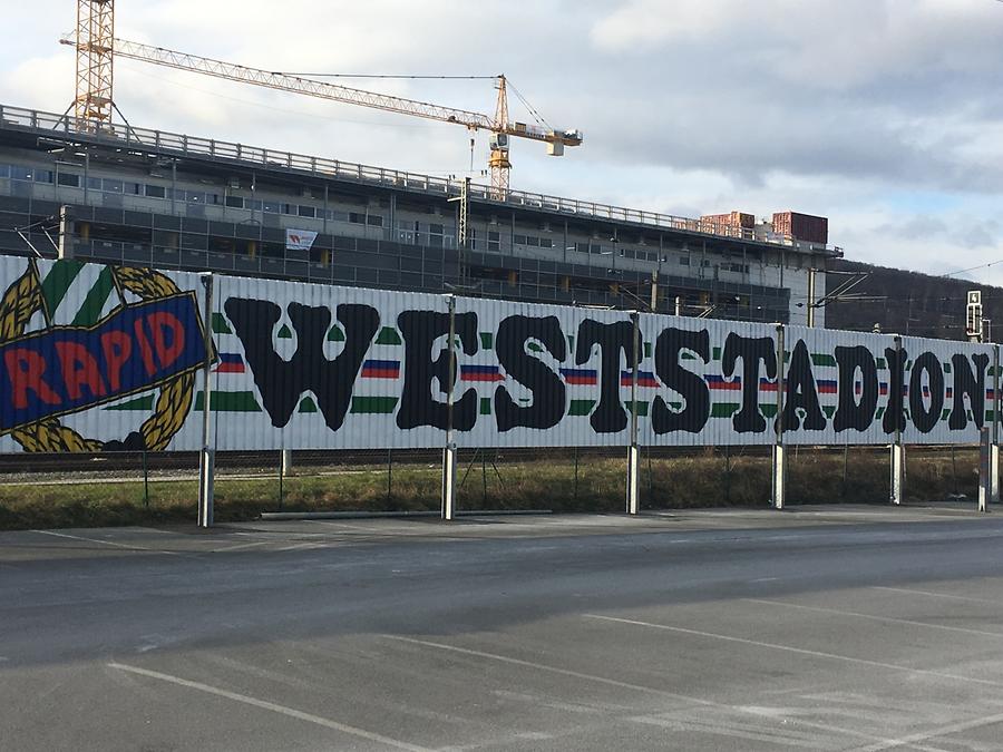 Graffito 'Rapid Weststadion'