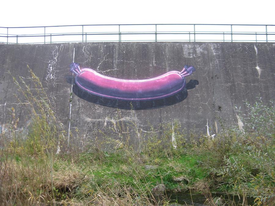 Graffito 'Knackwurst'