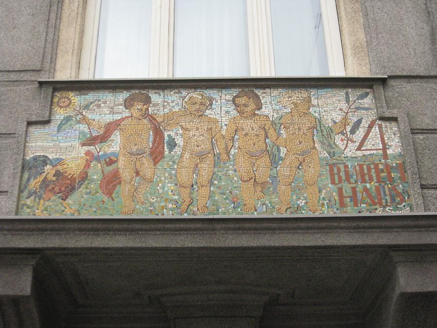 Mosaik '4 Buben-Haus'