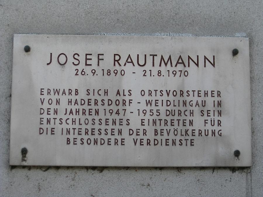 Josef Rautmann Gedenktafel