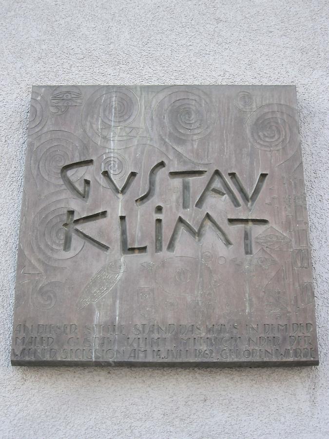 Gustav Klimt Gedenktafel