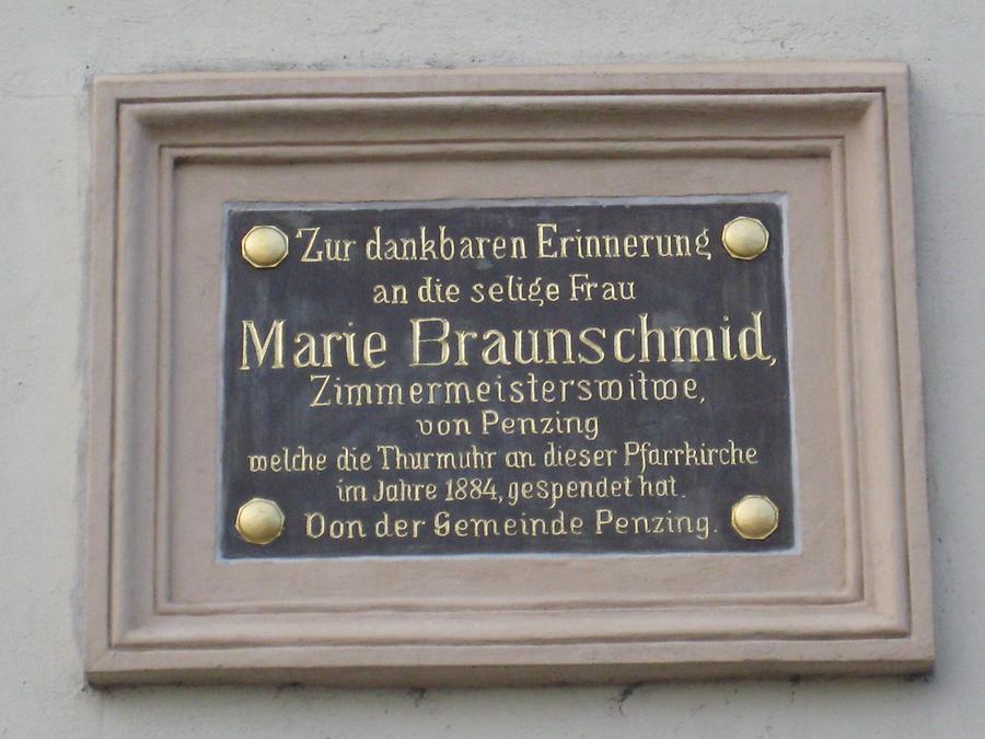 Marie Braunschmid Gedenktafel