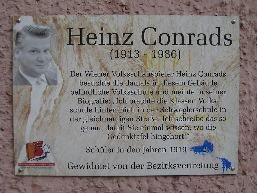 Heinz Conrads Gedenktafel