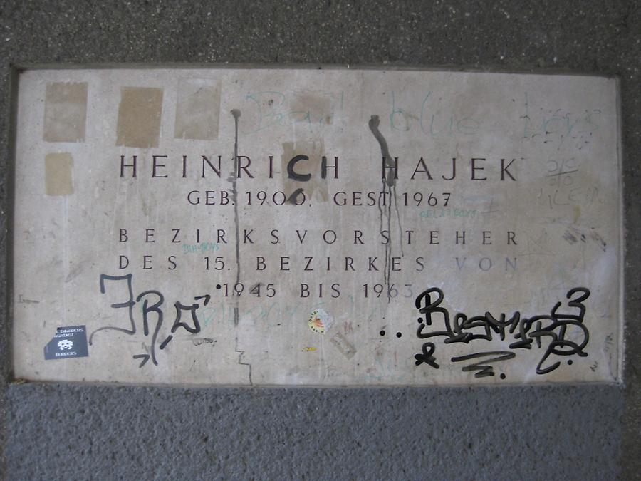 Heinrich Hajek Gedenktafel