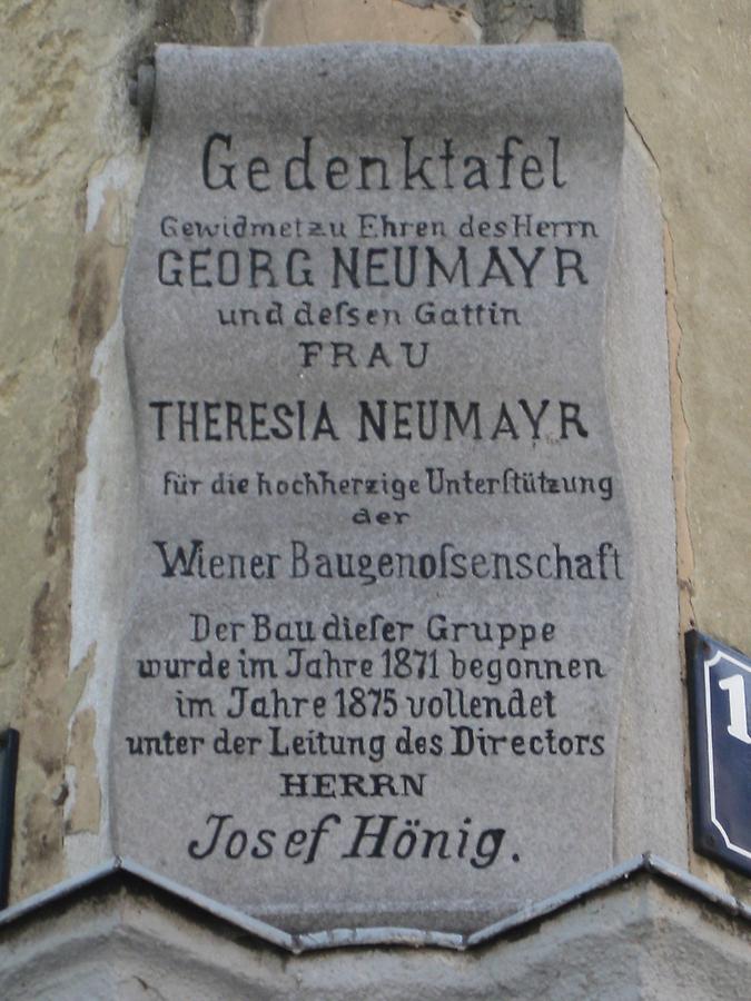Georg und Theresia Neumayr Gedenktafel