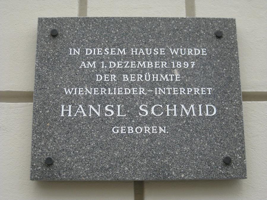 Hansl Schmid Gedenktafel