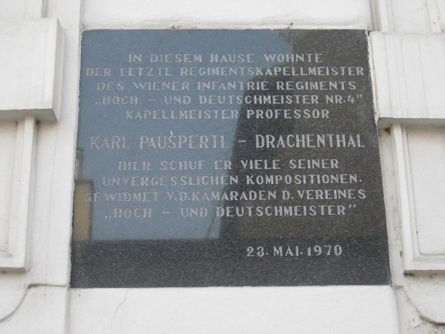 Karl Pauspertl von Drachenthal Gedenktafel