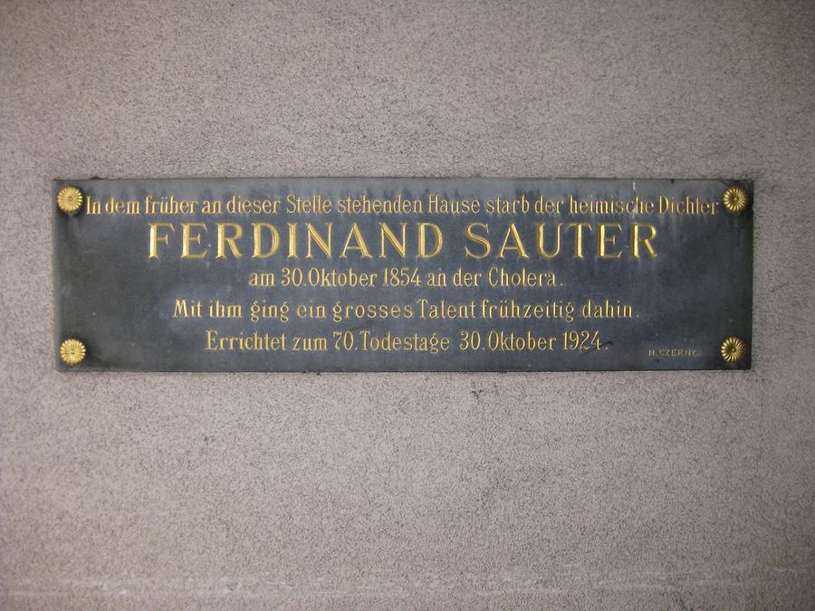 Ferdinand Sauter Gedenktafel