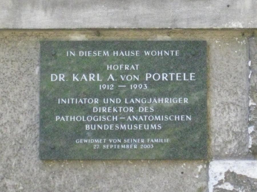 Karl A. von Portele Gedenktafel