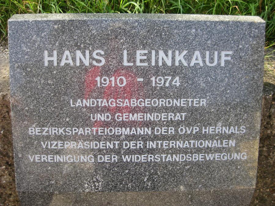 Hans Leinkauf Gedenktafel von Reinhard Winter