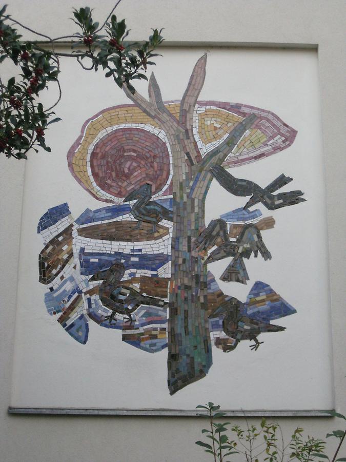 Wandmosaik 'Winter' von Egon Haug