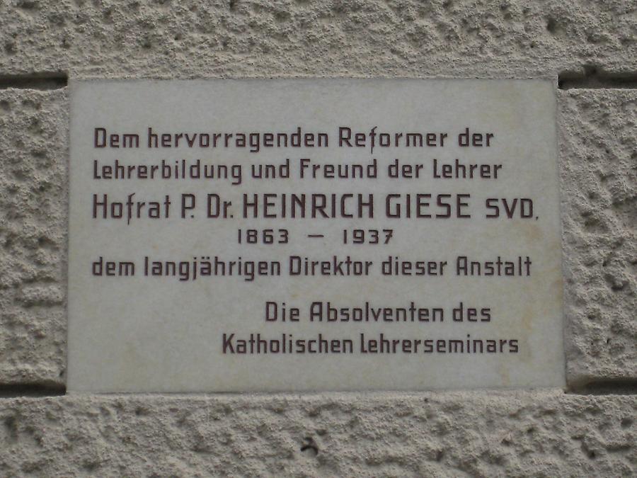 Heinrich Giese Gedenktafel