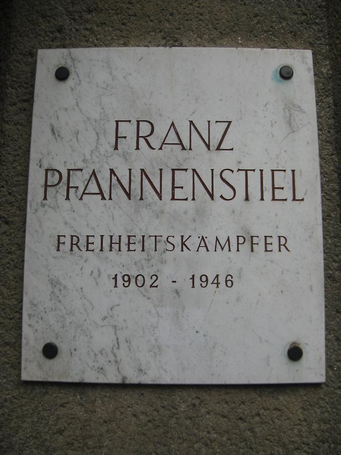 Franz Pfannenstiel Gedenktafel